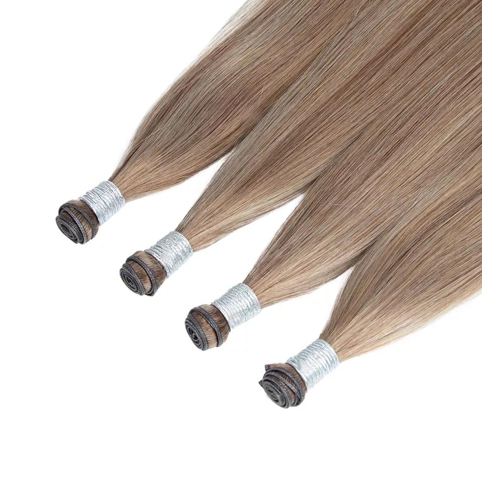 Wholesale Private Label 12A Genius Weft Remy Hair Extension Weft Top Grade Virgin Hair Extension